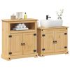 vidaXL Ensemble de meubles salle de bain 2 pcs Corona bois pin massif