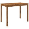 vidaXL Table de Bar de Jardin Naturel 141 x 80,5 x 105 cm