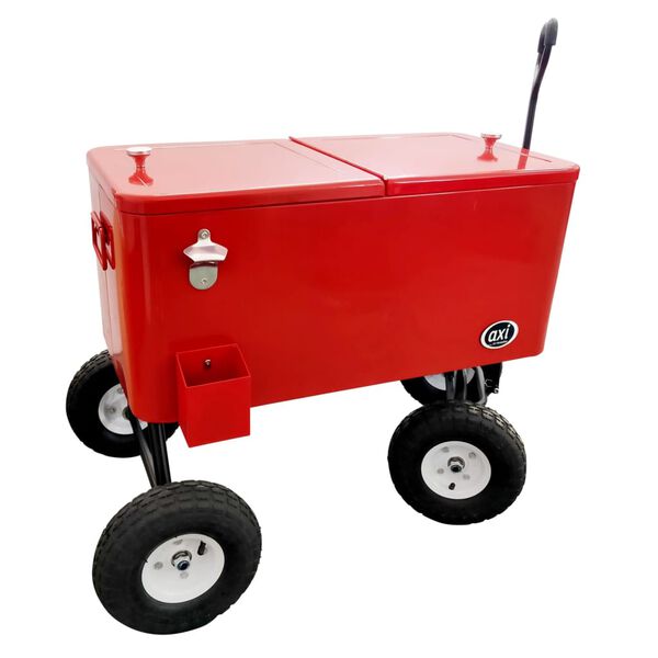 AXI Glaci&egrave;re chariot de plage 76 L Rouge