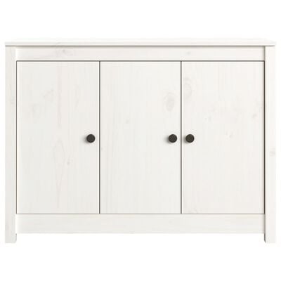 vidaXL Buffet Blanc 100x35x74 cm Bois massif de pin