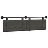 vidaXL T&ecirc;te de lit suspendue Noir PU antique