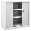vidaXL Armoire à portes coulissantes Gris 90x40x90 cm Acier