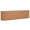 vidaXL Lit sur&eacute;lev&eacute; Marron 320 x 80 x 81 cm Acier
