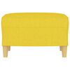 vidaXL Repose-pied Jaune clair 60x50x41 cm Tissu