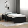 vidaXL Cadre de lit sans matelas noir 75x190 cm