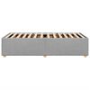 vidaXL Cadre de lit sans matelas gris clair 80x200 cm tissu