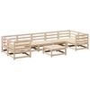 vidaXL Salon de jardin 8 pcs bois de pin massif