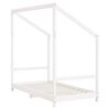 vidaXL Cadre de lit pour enfant blanc 80x160 cm bois de pin massif