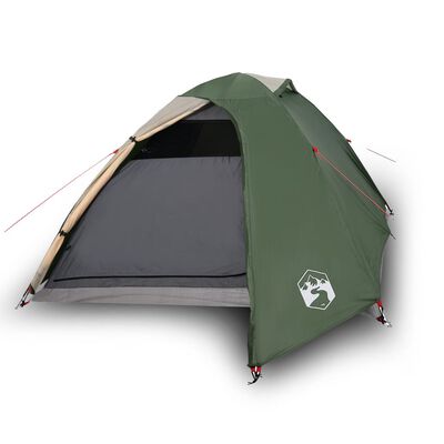 vidaXL Tente de camping à dôme 3 personne vert imperméable