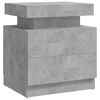vidaXL Table de chevet Gris b&eacute;ton 45x35x52 cm Bois d'ing&eacute;nierie