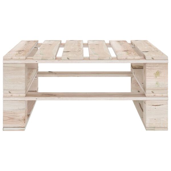 vidaXL Table palette de jardin Bois de pin impr&eacute;gn&eacute;