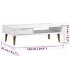 vidaXL Table basse MOLDE Blanc 100x55x31 cm Bois de pin massif