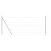 vidaXL Poteau de cl&ocirc;ture. Galvanis&eacute; 50 x 1 m Acier