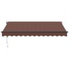 vidaXL Auvent r&eacute;tractable automatique marron 350x250 cm