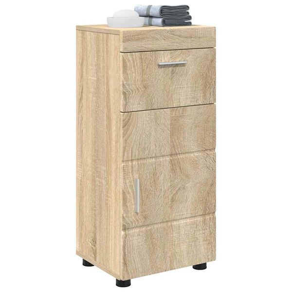 vidaXL Ensemble d'armoire de salle de bain TULUM Ch&ecirc;ne Sonoma