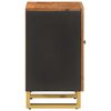 vidaXL Armoire bain marron et noir 38x33,5x58 cm bois massif manguier