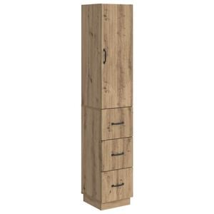 vidaXL Ensemble de Meubles 2 pcs Ch&ecirc;ne artisanal 33 x 34,5 x 87 cm