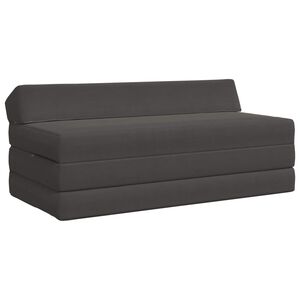 vidaXL Canap&eacute;-lit pliable Gris fonc&eacute; 120 x 60 x 49 cm Tissu