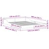 vidaXL Cadre de lit Brun cire 120 x 200 cm Pin massif