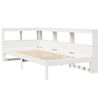 vidaXL Lit biblioth&egrave;que sans matelas blanc 100x200 cm bois pin massif