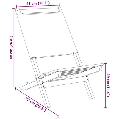 vidaXL Chaises de jardin lot de 2 beige bois d'acacia massif et tissu