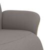 vidaXL Fauteuil inclinable avec repose-pieds taupe tissu