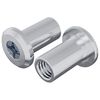 vidaXL Ecrou de verrouillage 2 pc Argent&eacute; M6 x 15 mm Acier