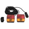 vidaXL Feux de remorque 2 pcs Rouge 10,5x5x9,5cm 12V ampoule classique