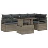 vidaXL Ensemble de canap&eacute; de jardin 6 pc 5-Nombre de places Gris