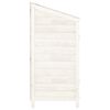 vidaXL Remise de jardin Blanc 102x52x112 cm Bois de sapin solide