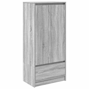 vidaXL Armoire tiroir sonoma gris 55,5x34x119,5 cm bois d'ing&eacute;nierie