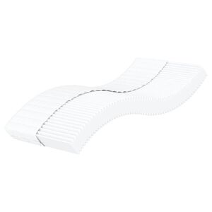 vidaXL Matelas en mousse blanc 80x200 cm duret&eacute; H2 H3