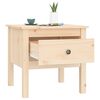 vidaXL Table d'appoint 50x50x49 cm Bois massif de pin