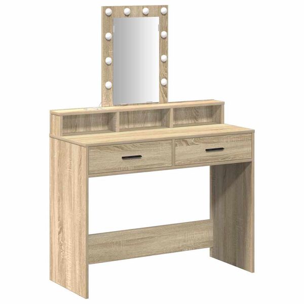 vidaXL Table de Toilette Marron 100 x 41 x 140 cm Bois d'ing&eacute;nierie