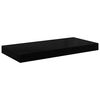 vidaXL &Eacute;tag&egrave;re murale flottante 4 pcs Noir brillant 50x23x3,8 cm MDF