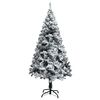 vidaXL Sapin de Noël artificiel Vert 150 cm PVC, Acier et Plastique