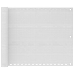 vidaXL &Eacute;cran de balcon en PEHD 75x400 cm Blanc