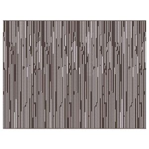 vidaXL Tapis d'ext&eacute;rieur Pinstripe ARAKIL Marron et blanc 400 &times; 300 cm