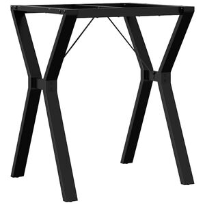 vidaXL Pieds de table &agrave; manger cadre en Y 60x50x73 cm acier