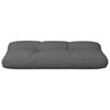 vidaXL Coussin de palette anthracite 80x40x12 cm tissu