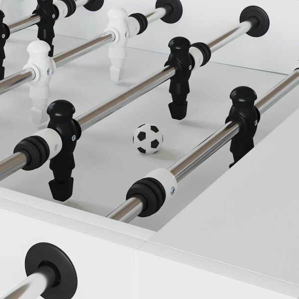 vidaXL Tables de Football 12 pcs Blanc et Noir 3.6 x 3.6 cm