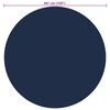 vidaXL Film solaire de piscine flottant PE 381 cm Noir et bleu