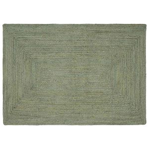 vidaXL Tapis de surface Rectangulaire Vert olive 120 x 170 cm Jute