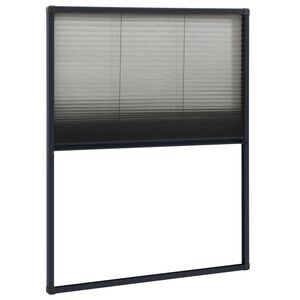 vidaXL Moustiquaire pliss&eacute;e pour fen&ecirc;tre Aluminium Anthracite 60x80 cm