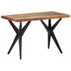 vidaXL Table &agrave; manger 120x60x76 cm Bois de r&eacute;cup&eacute;ration massif