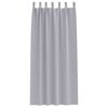 vidaXL Rideaux occultants avec anneaux 2 pcs Gris m&eacute;tal 260 x 140 cm