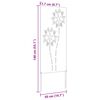 vidaXL &Eacute;cran de confidentialit&eacute; de jardin Fretwork Argent&eacute; 50 x 140 cm