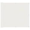vidaXL &Eacute;cran de balcon Blanc 100 x 400 cm Tissu Oxford