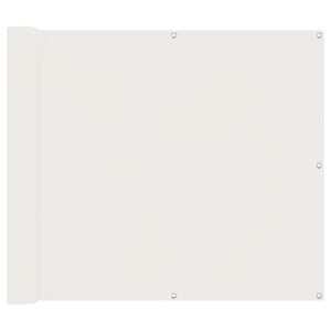 vidaXL &Eacute;cran de balcon Blanc 100 x 400 cm Tissu Oxford