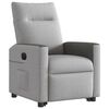 vidaXL Fauteuil inclinable électrique gris nuage tissu